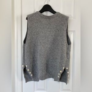 Open back sweater vest